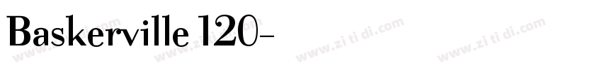 Baskerville 120字体转换